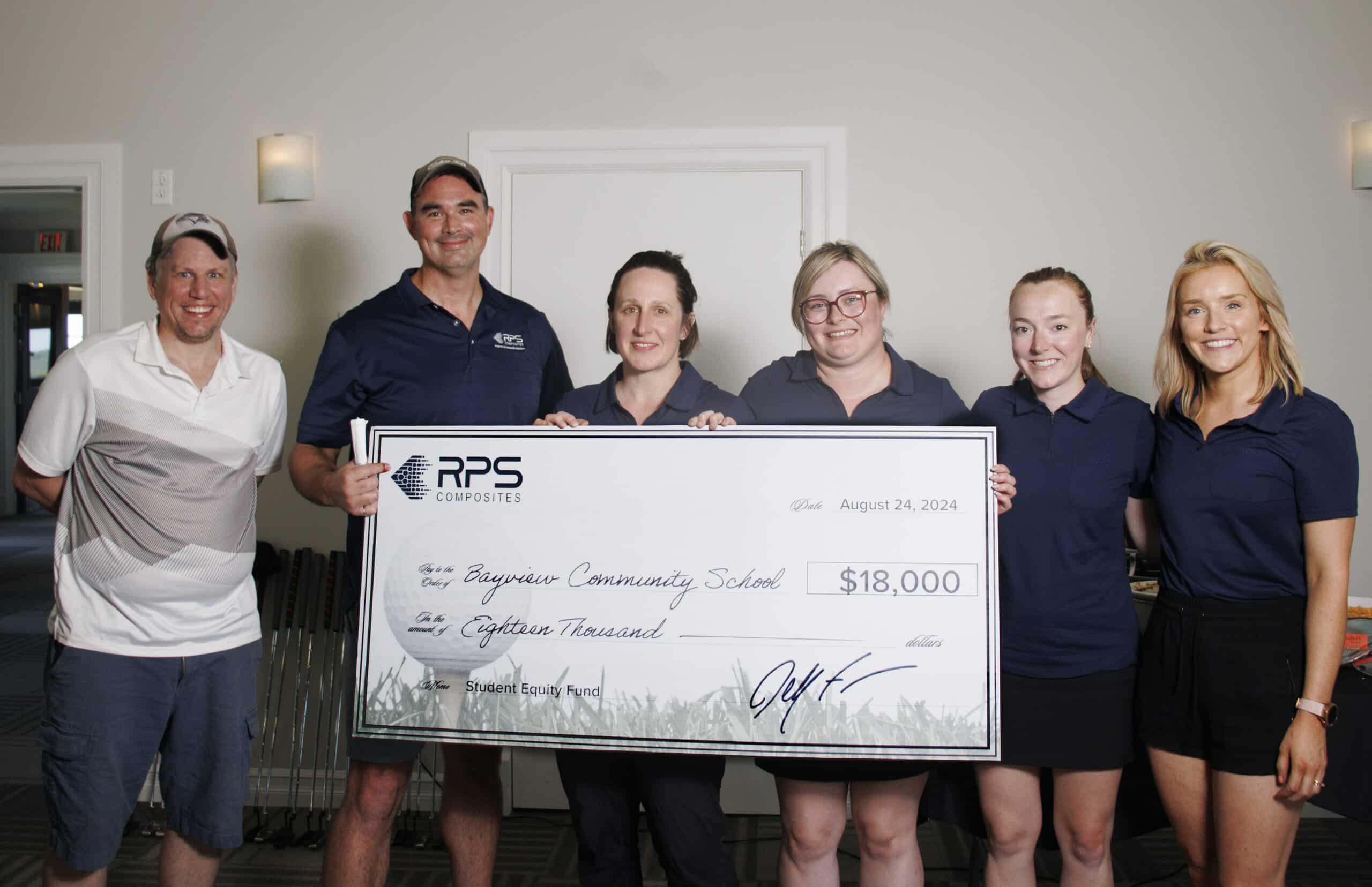 Zynik's commitment to elevating communities - RPS Composites, a proud Zynik company, recently hosted its annual charity golf tournament, reflecting our deep-rooted commitment to elevating communities. This event raised an incredible $20,000 for Bayview Community School's Equity Lunch Program in Mahone Bay, Nova Scotia